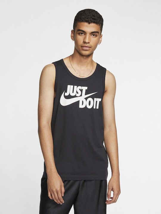 Nike Ανδρική Μπλούζα Αμάνικη Μαύρη