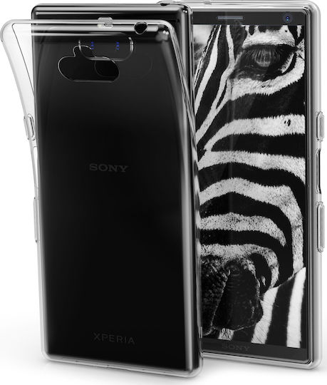 KWmobile Umschlag Rückseite Silikon Transparent (Xperia 10)
