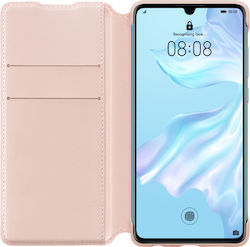 Huawei Wallet Cover Synthetic Leather Pink (Huawei P30)