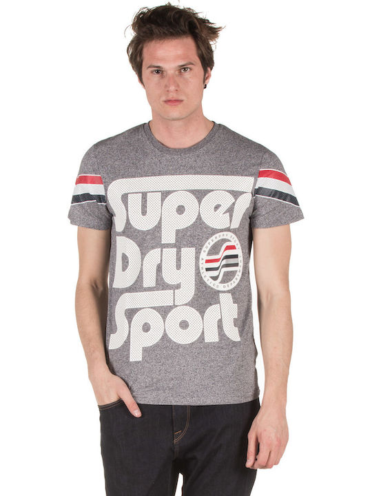 Superdry Surf Sport Bărbați T-shirt Sportiv cu Mânecă Scurtă Gri