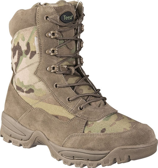 Mil-Tec Military Boots Suede Khaki 12822141