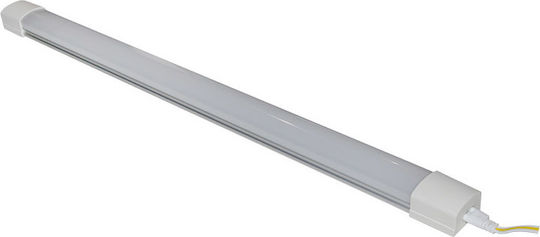 Adeleq Modern Lamp Wall with Socket T8 Silver 60x2.4cm