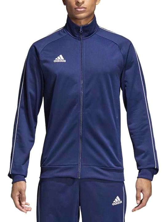 adidas Παιδική Ζακέτα Φούτερ Core 18 Navy Μπλε