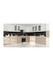 Charlotte Cabinet Wall White 80x30.5x71.8pcs