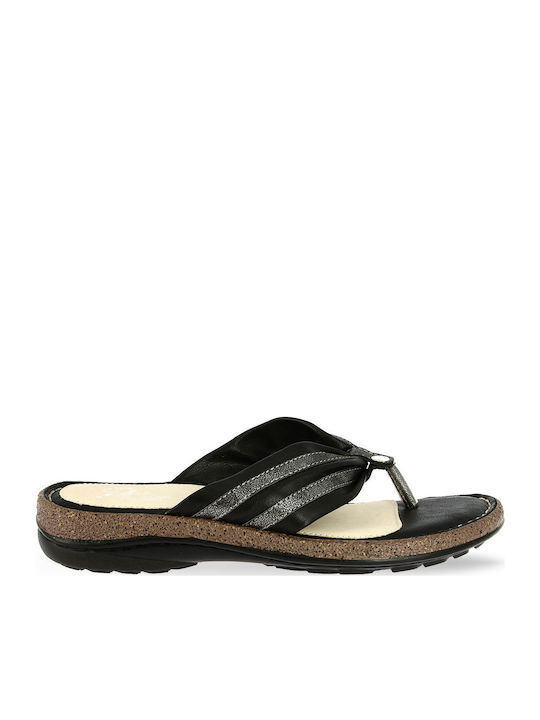 Parex Frauen Flip Flops in Schwarz Farbe