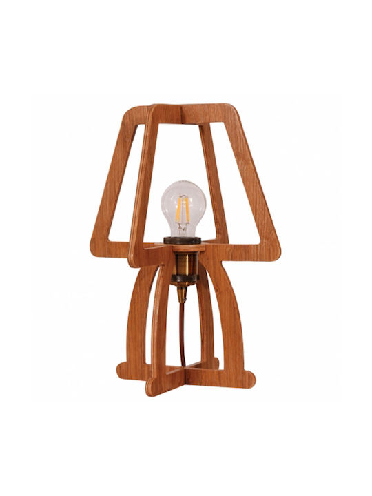 ARlight CL 6310 ML Wood Table Lamp for Socket E27 with Beige Shade and Base