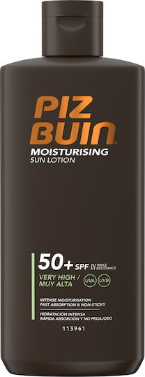Piz Buin Moisturising Αδιάβροχη Αντηλιακή Λοσιόν για το Σώμα SPF50 200ml