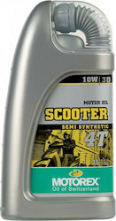 Motorex Scooter 4T Semi-synthetic Motorcycle Oil for Four-Stroke Engines 10W-30 1lt