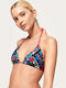 Superdry Triangle Bikini Top Aztec Craze Blue