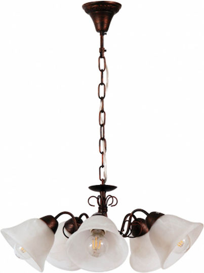 ARlight PDC 2261 Copper Pendant Light for 5 E27 Bulbs 53x63cm