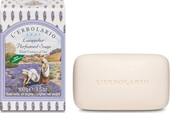 L' Erbolario Lavanda Perfumed Soap Bar With Oat Extract με Λεβάντα 100gr