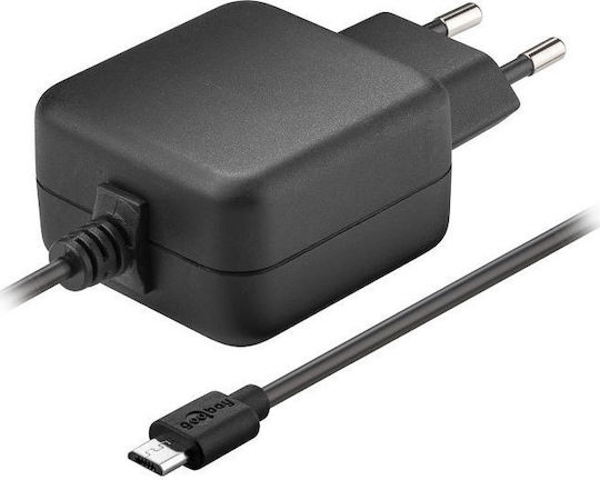 Goobay micro USB Wall Charger Μαύρο (71889)
