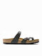 Birkenstock Mayari Birko-Flor Women's Flat Sandals Anatomic In Black Colour 0071791