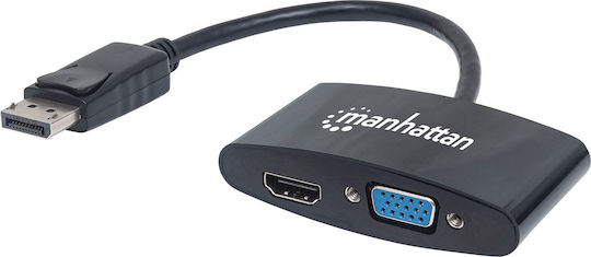 Manhattan 2-in-1 4K DisplayPort Adapter