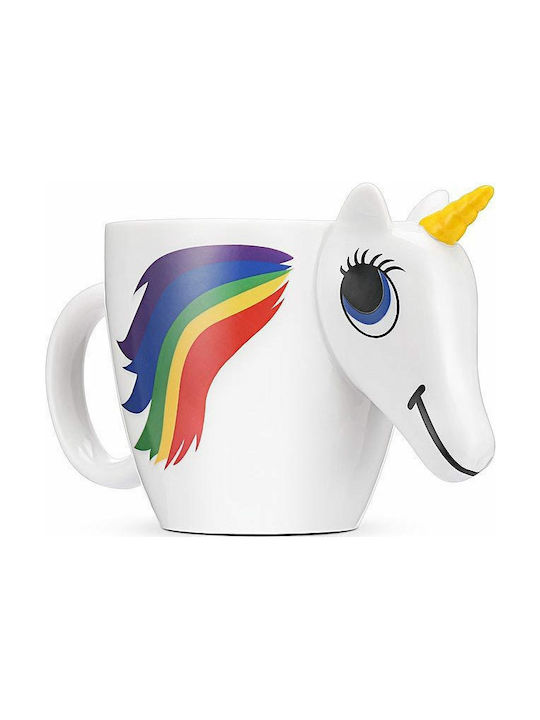 Thumbs Up Unicorn Heat Change Κούπα Κεραμική Λευκή 300ml