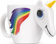 Thumbs Up Unicorn Heat Change Κούπα Κεραμική Λευκή 300ml