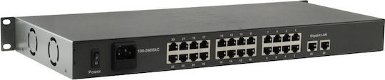 Level One FGP-2601 (150W) Unmanaged L2 PoE+ Switch with 24 Ethernet Ports and 2 SFP Ports