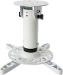 Techly ICA-PM-200WH Projector Ceiling Mount with Maximum Load 15kg White