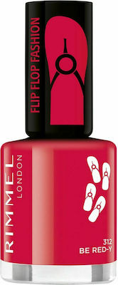 Rimmel 60 Seconds Flip Flop Nail Polish 312 Be Red-Y