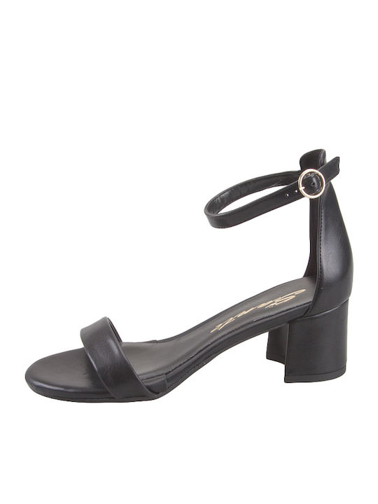 Sante Women's Sandals In Black Colour