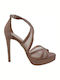Suede Sandalen Beige