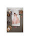 Snurk Princess Set Kids Duvet Cover Single with Pillowcase Pink 140x200cm