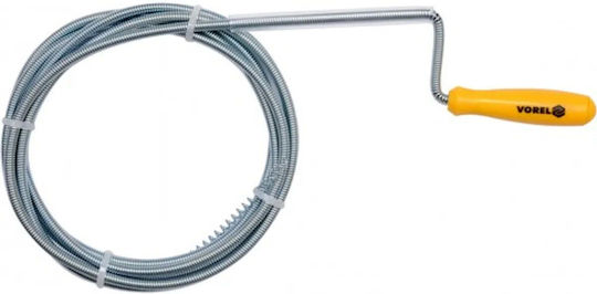 Vorel Drainageentstopfer aus Stahl 3m mit Maximalem Durchmesser von 6mm