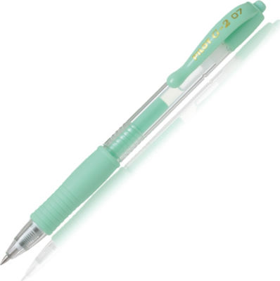 Pilot G-2 Pen Gel 0.7mm with Green Ink Pastel