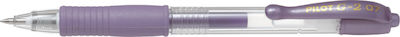 Pilot G-2 Pen Gel 0.7mm with Purple Ink Metallic