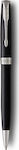 Parker Sonnet Pen Ballpoint Black Body Core Laque Black CT