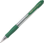 Pilot Super Grip Pen Ballpoint 1mm with Green Ink