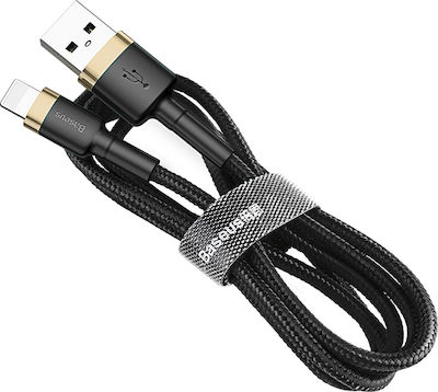 Baseus Cafule IP Edition Geflochten USB-A zu Lightning Kabel Gold 1m (CALKLF-BV1)