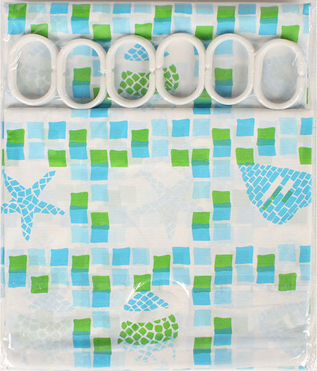 Keskor Shower Curtain 180x180cm Green