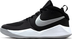 Nike Αθλητικά Παιδικά Παπούτσια Μπάσκετ Hustle 9 Black / Metalic Silver