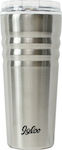 Igloo Legacy Glass Thermos Stainless Steel BPA Free Silver 590ml with Mouthpiece 41446