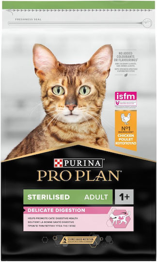 Pro Plan Delicate Digestion Sterilised Chicken 1.5kg Dry Food for Adult Sterilized Cats with Sensitive Gastrointestinal with Chicken 1.5kg