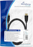 MediaRange HDMI 2.0 Cable HDMI male - HDMI male 1m Μαύρο