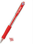 Uni-Ball Στυλό Ballpoint 0.5mm με Κόκκινο Mελάνι Laknock SN-100