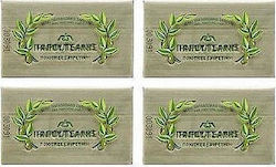 Papoutsanis Pure Olive Green Soap 4x125gr