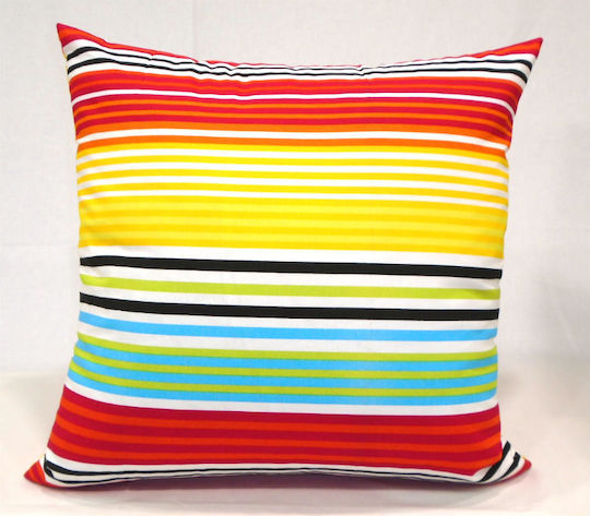 Sarlas Μαξιλάρα Rainbow Πολύχρωμη 60x60εκ.