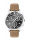 Hugo Boss Spirit Watch Chronograph Battery with Brown Leather Strap