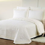 Beauty Home Microfiber Bridal Set of 7pcs Callisto White 250x230cm