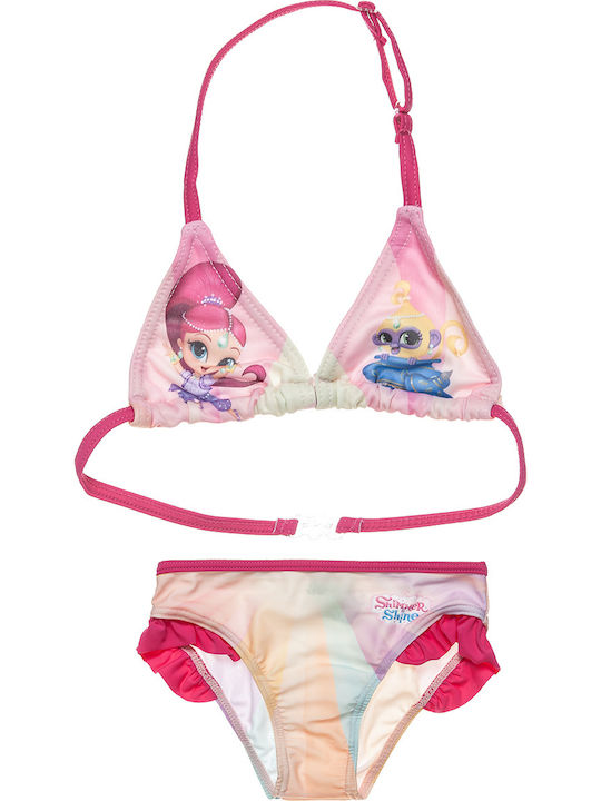 Alouette Shimmer & Shine Παιδικό Μαγιό Μπικίνι Ροζ
