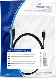 MediaRange Regulat USB 2.0 spre micro USB Cablu Negru 1.8m (MRCS184) 1buc