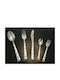 Καρβούνης 72-Piece Stainless Steel 18/10 Silver Cutlery Set with Suitcase