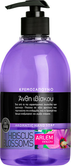 Farcom Arlem Hibiscus Aromatic Săpun Lichid pentru Mâini Rezerve cu Pompă 500ml