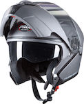 Pilot Turn SV Flip-Up Helmet with Sun Visor ECE 22.05 1450gr Titanium Matt PIL000KRA62