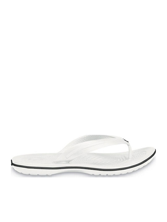 Crocs Crocband Ανδρικά Flip Flops Ανατομικά Λευκά