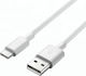 Samsung Regular USB 2.0 Cable USB-C male - USB-A male Λευκό 1.2m Bulk (EP-DG970BWE)