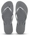 Slim Women's Flip Flops Silver